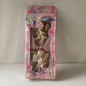 Vintage Y2K Fiore Angel Cherub Resin Magnets 2pc Angel Core Heavenly Celestial